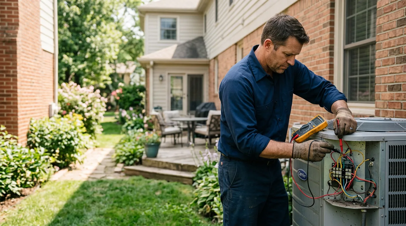 HVAC technician working near Bledsoe, KY
